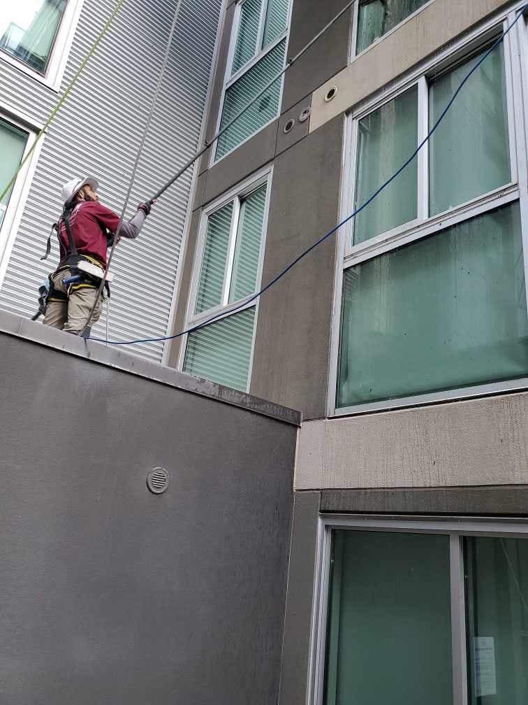 High-Rise Window Cleaning at U of A